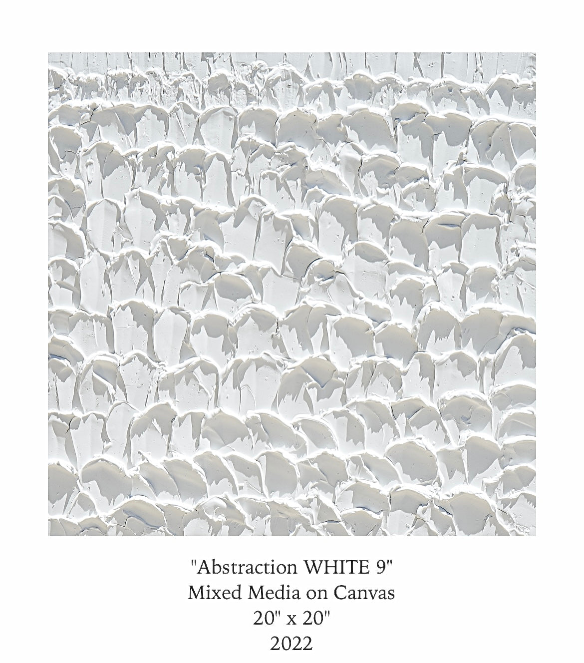 Abstraction WHITE 9 - "Aromatic Harmony with Nature"